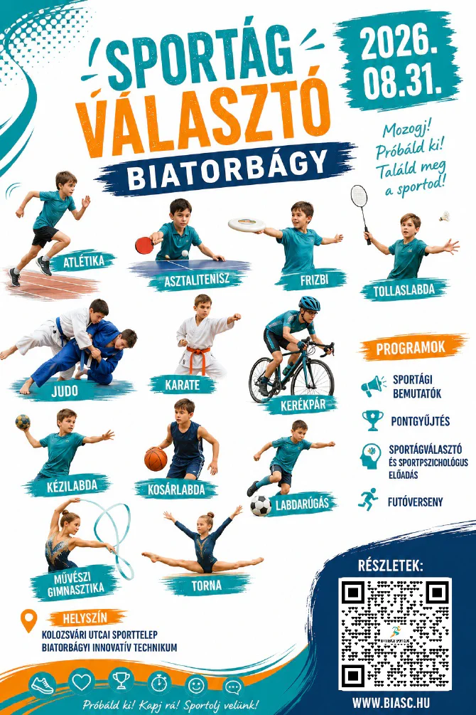 Sportág választó plakát